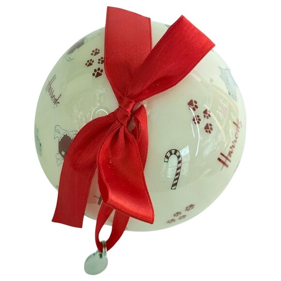 Westie west Highland Terrier Dog Harrods Decoupage Christmas Ornament Holiday - Picture 4 of 7